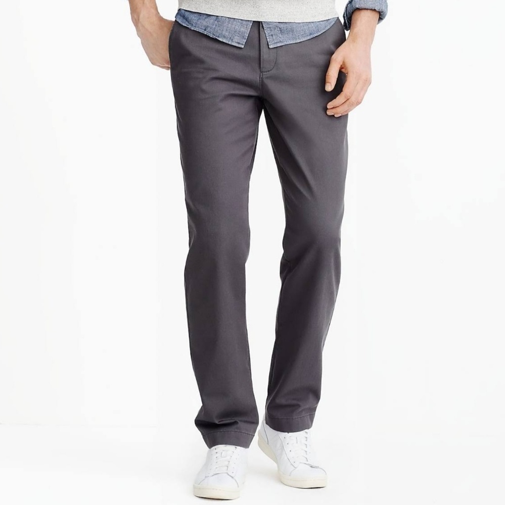 Charcoal Gray J. Crew Bleecker Chinos